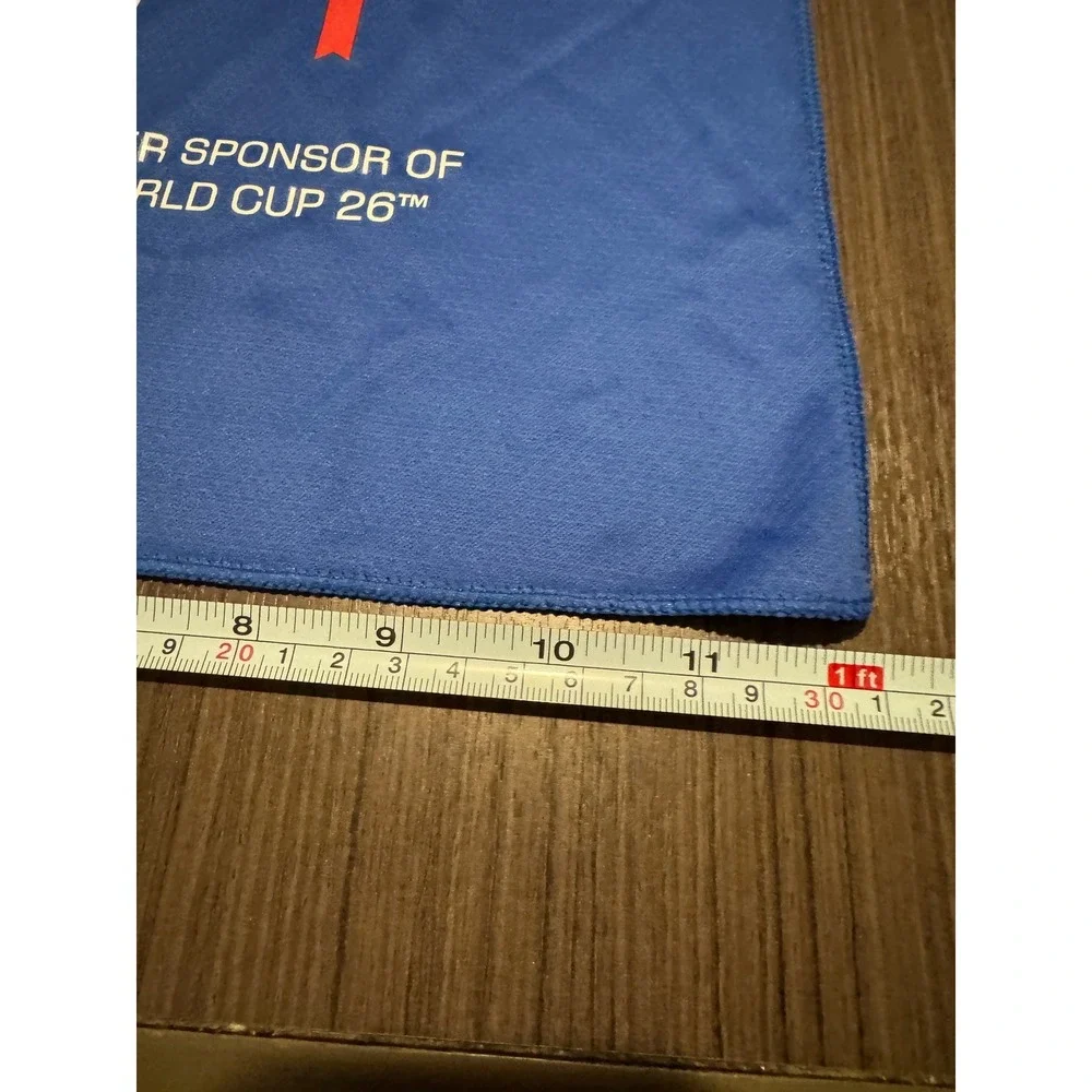 FIFA World Cup 2026 Michelob Ultra Blue Rally Towel Soccer Fan Gear 12x30